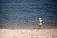Kid at beach